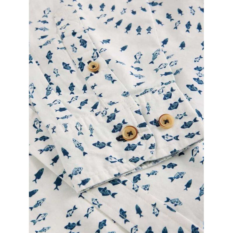 White Stuff Finsbury Swim Fish Print Shirt image number 6